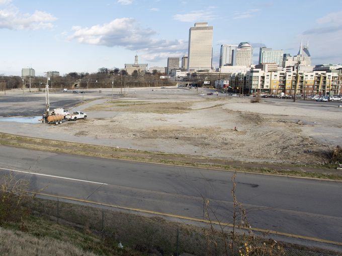 HCA Holdings Inc. wants to build headquarters for two subsidiaries on this land here Dec. 17, 2013, in the North Gulch